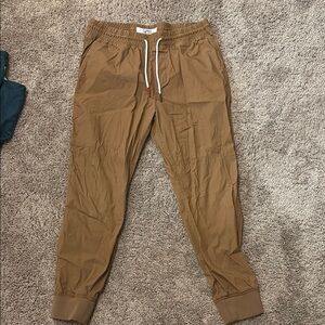 Men's Tan Jogger Pants